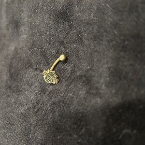 Harley-Davidson Black Hills Gold belly button ring